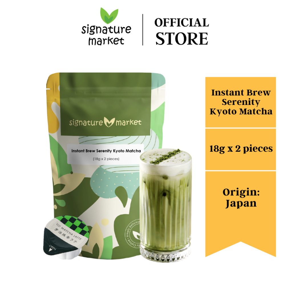 Signature Market Instant Brew Serenity Kyoto Matcha (18g x 2 pieces ...