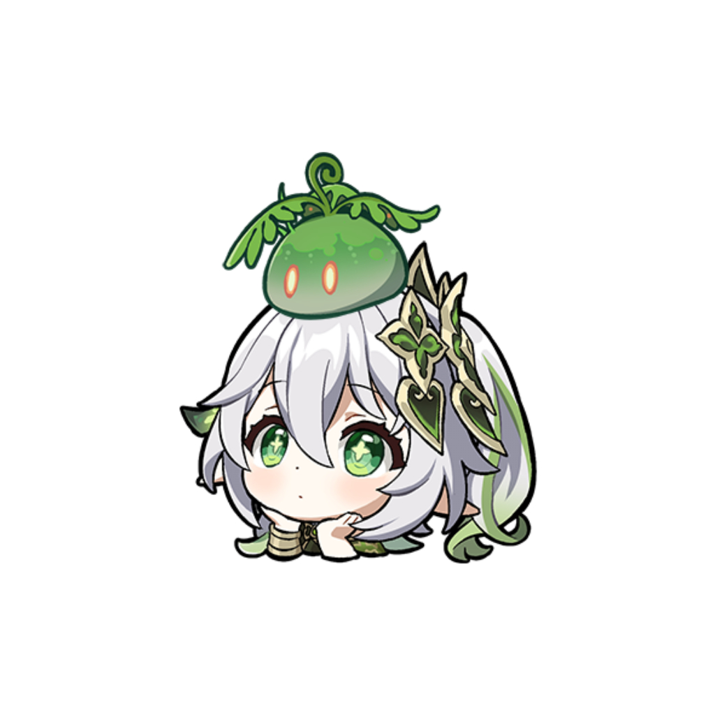 Genshin Impact Sticker Waterproof Nahida 原神 纳西妲 Dendro 草神 布耶尔 小吉祥草王 uv ...
