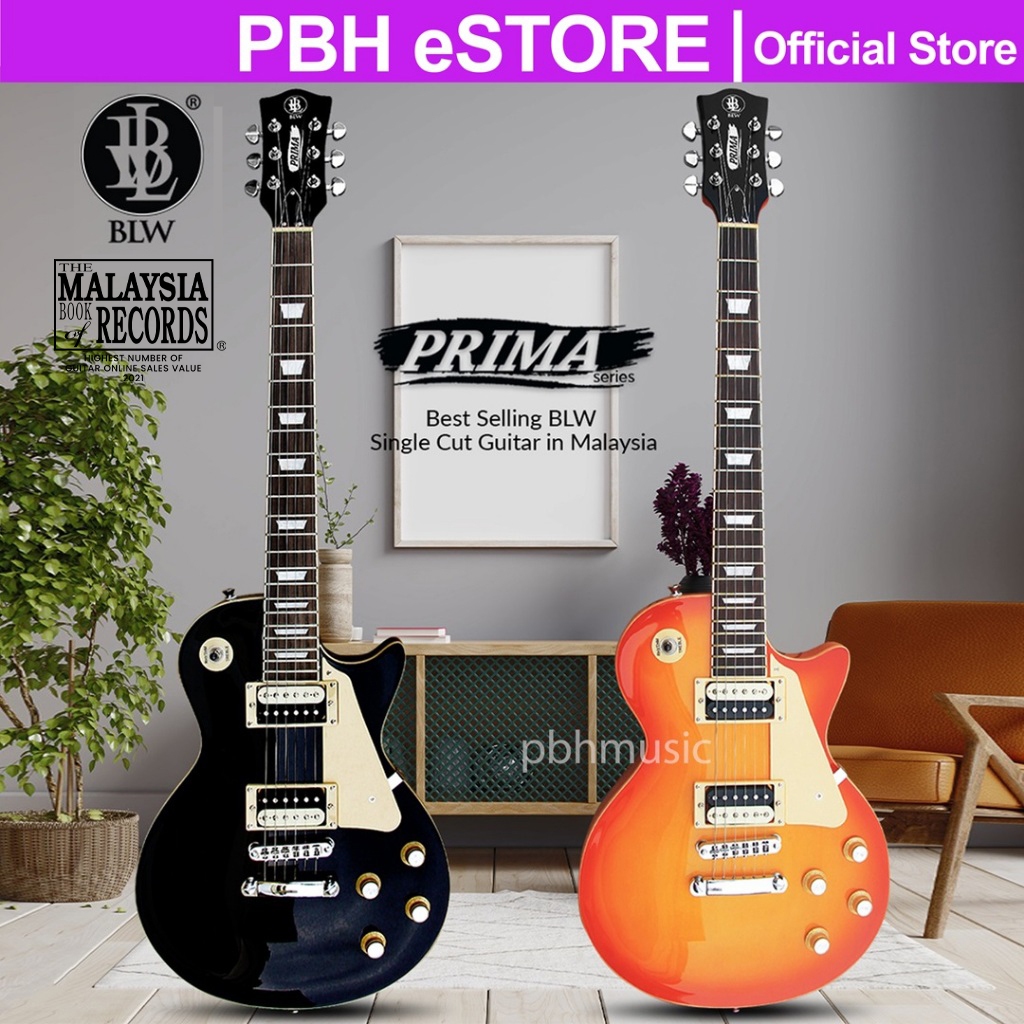 Electric Guitar BLW Les Paul PRIMA Style Gitar Elektrik Lead Guitar ...