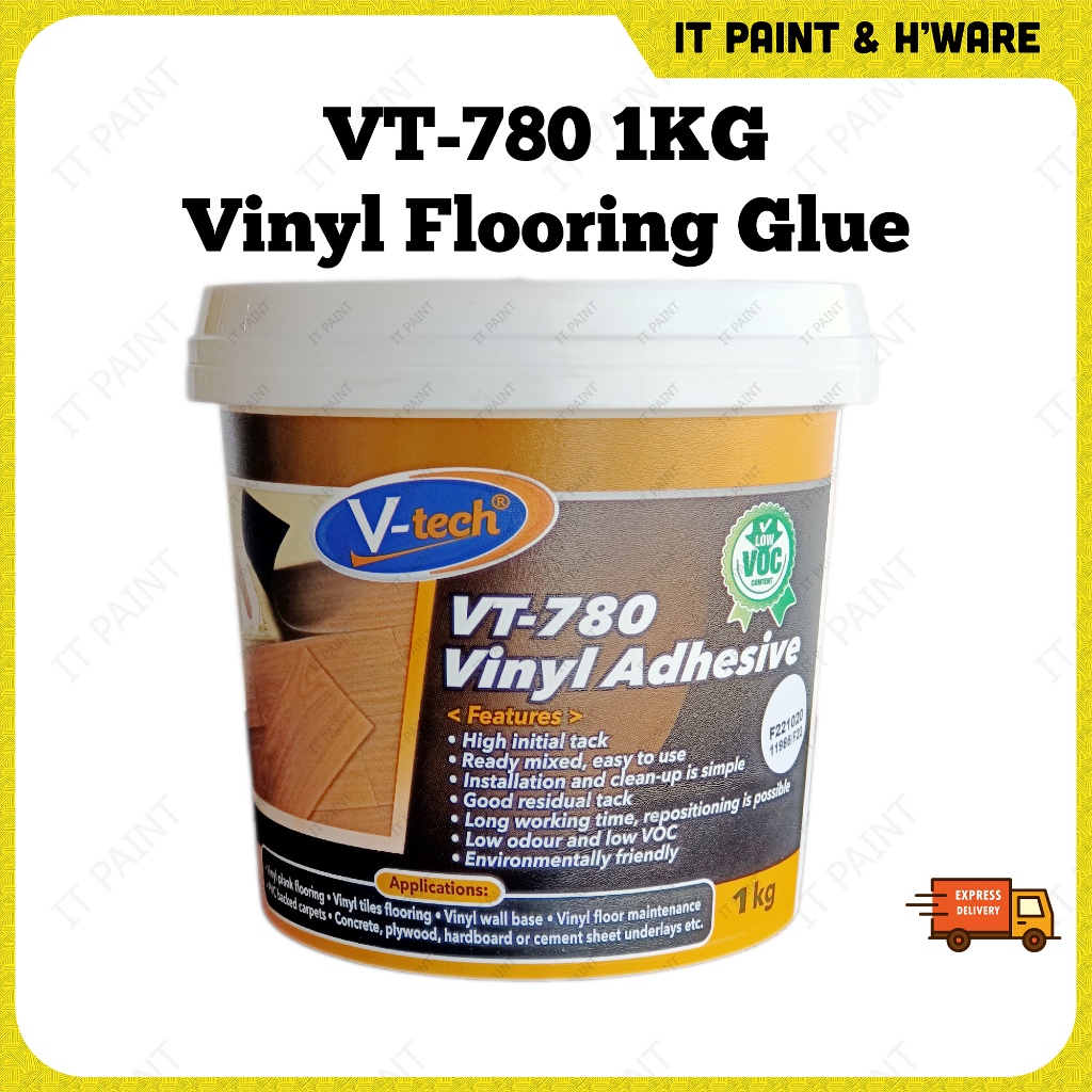 1KG V-Tech VT-780 Vinyl Adhesive Gam Lantai Flooring Glue Gam Tikar ...