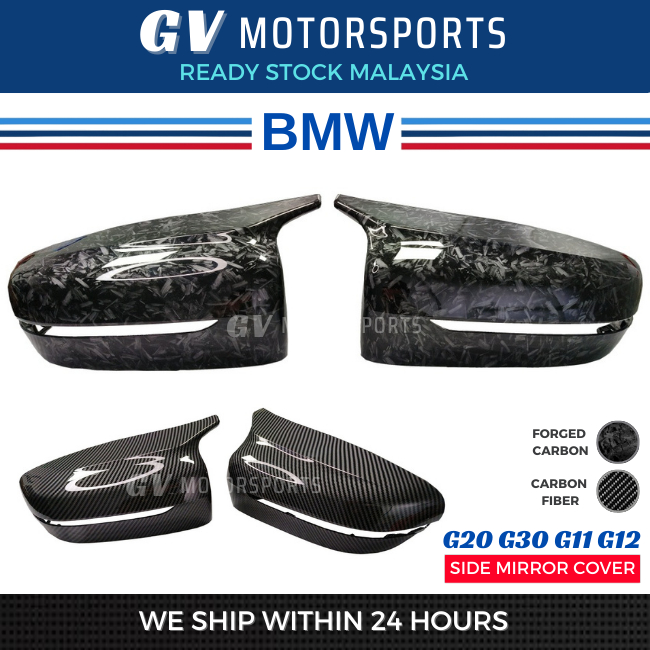 BMW G20 G30 Forged Carbon Side Mirror Cover 3 4 5 7 Series Rear Mirror ...