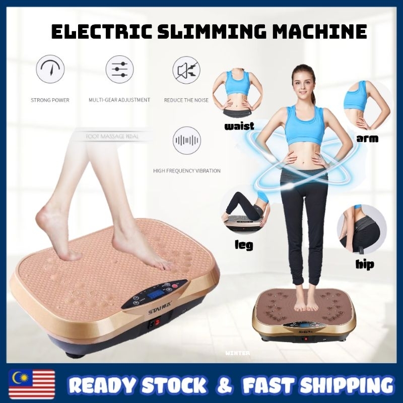 Slimming Vibration Machine Shaking Machine Fat Burning Body Shaper Weight Loss Exercise Mesin Getaran Pelangsingan Badan Shopee Singapore