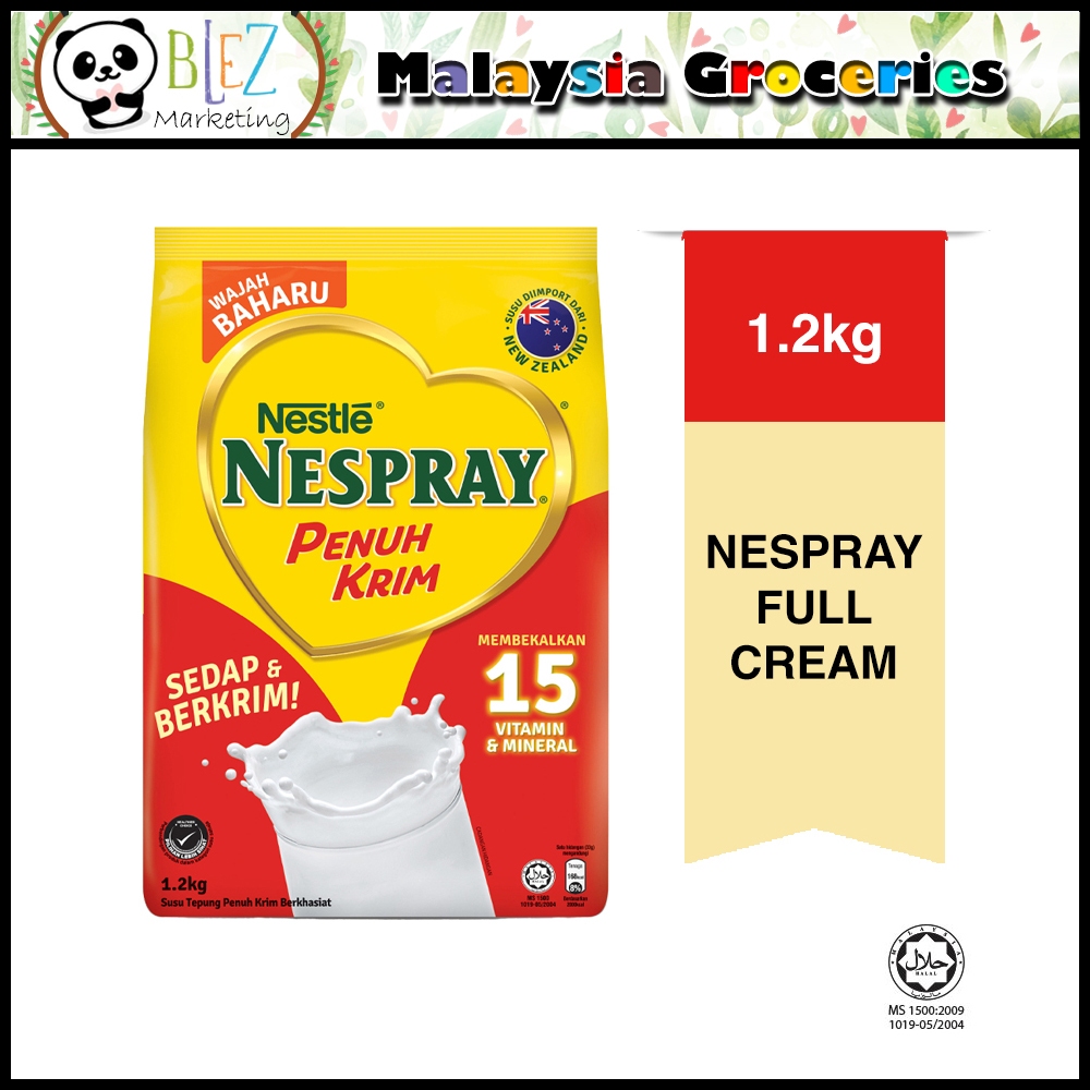 NESTLE NESPRAY Full Cream Penuh Krim Milk Powder (1.2kg) | Shopee Singapore