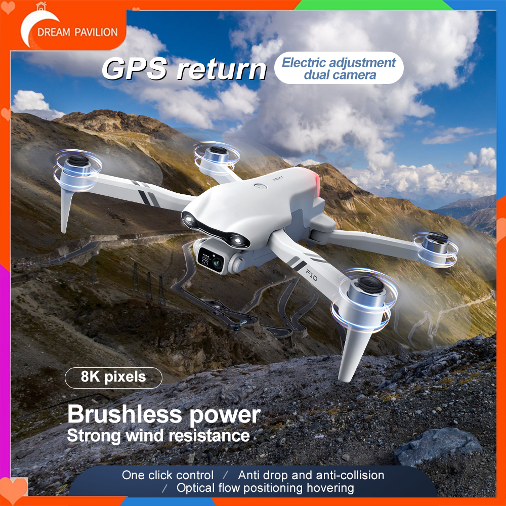 【NEW】F10 Drone with GPS automatic positioning return Drone Intelligent  Obstacle Avoidance 5GHz FPV Transmission drone