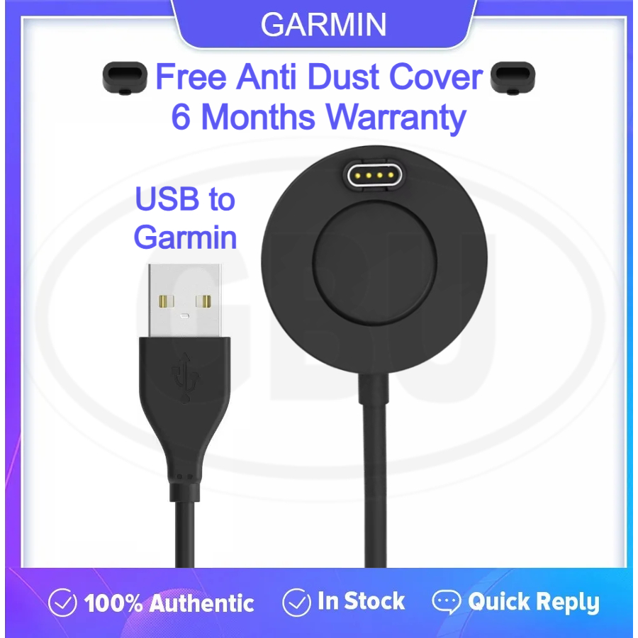 thumbnail interactive-video image 1 of USB Charging Cable For Garmin Approach S10, S12, S40, S42, S60, S62, S70 Golf Watches 1 of 6