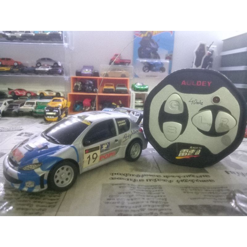 Auldey RC Car Race Tin Peugeot