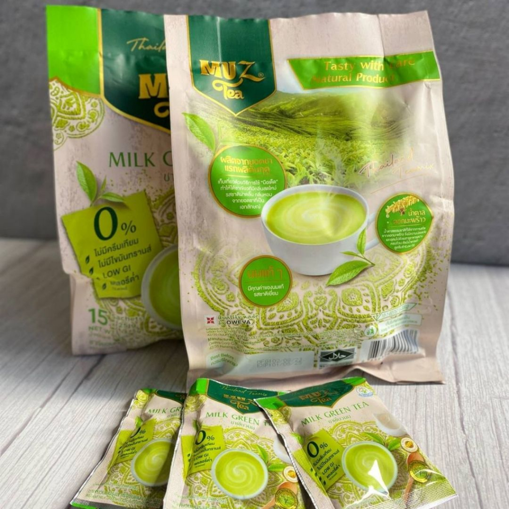 MUZ Milk Green Tea (15 Sachets x 25g) | Shopee Singapore