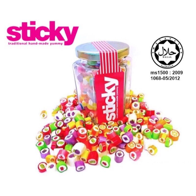 Sticky Candy Gula Halal Sticky Coklat Candy Viral Premium Sweet Sour ...