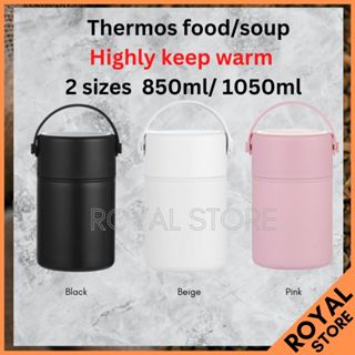 [Small capacity model] Thermos Vacuum Insulated Soup Jar 200ml Black  JBZ-200 BK// Lid/ Hot