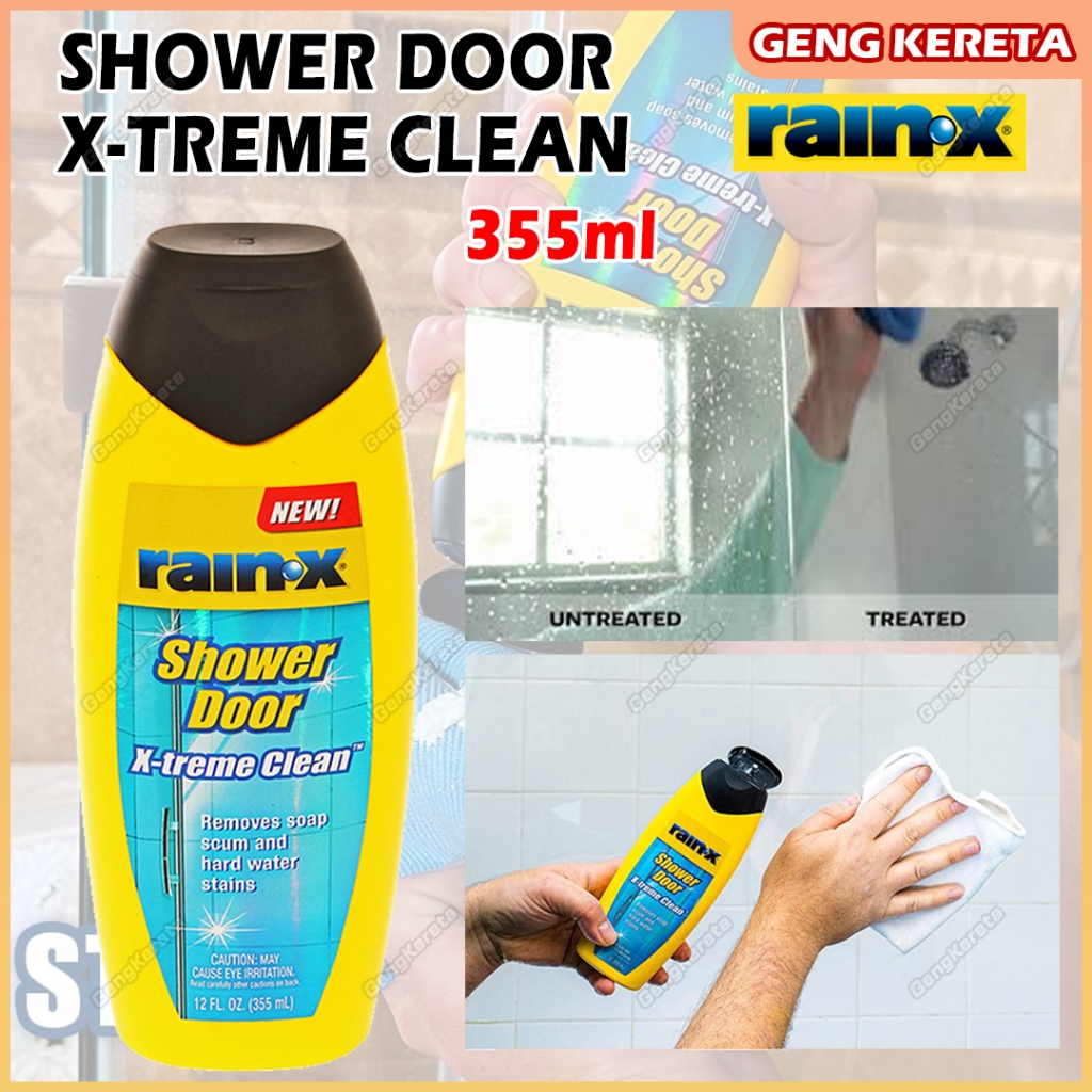 Rain-X / Rain - X / Rain X / RainX Shower Door X-treme Clean 355ml Used For Shower  Door Glass Car Care DIY