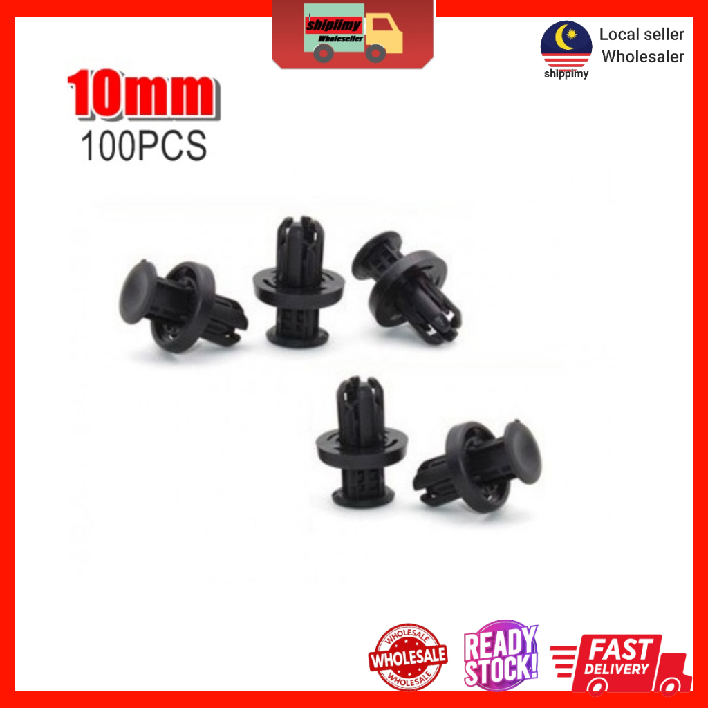Bumper Clip Fender Clip Replace 100pcs for Honda City,Civic,Accord,CRV,Jazz,New Model 10mm/ Skru