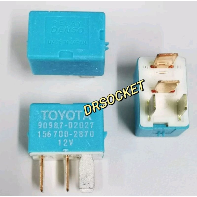 DENSO RELAY 4PIN HEAD LAMP RELAY/POWER RELAY PROTON WIRA PERODUA TOYOTA