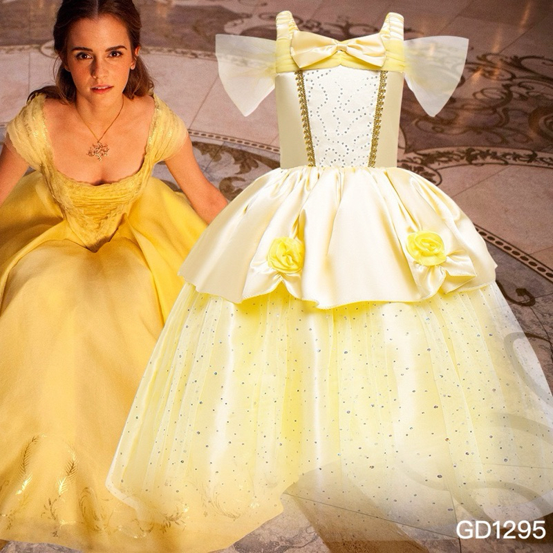 Beauty and the beast dress outlet kids