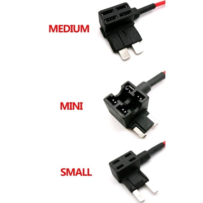 MINI /SMALL / BIG SAIZ CAR FUSE HOLDER ADD A-CIRCUIT TAP ADAPTER WITH ...