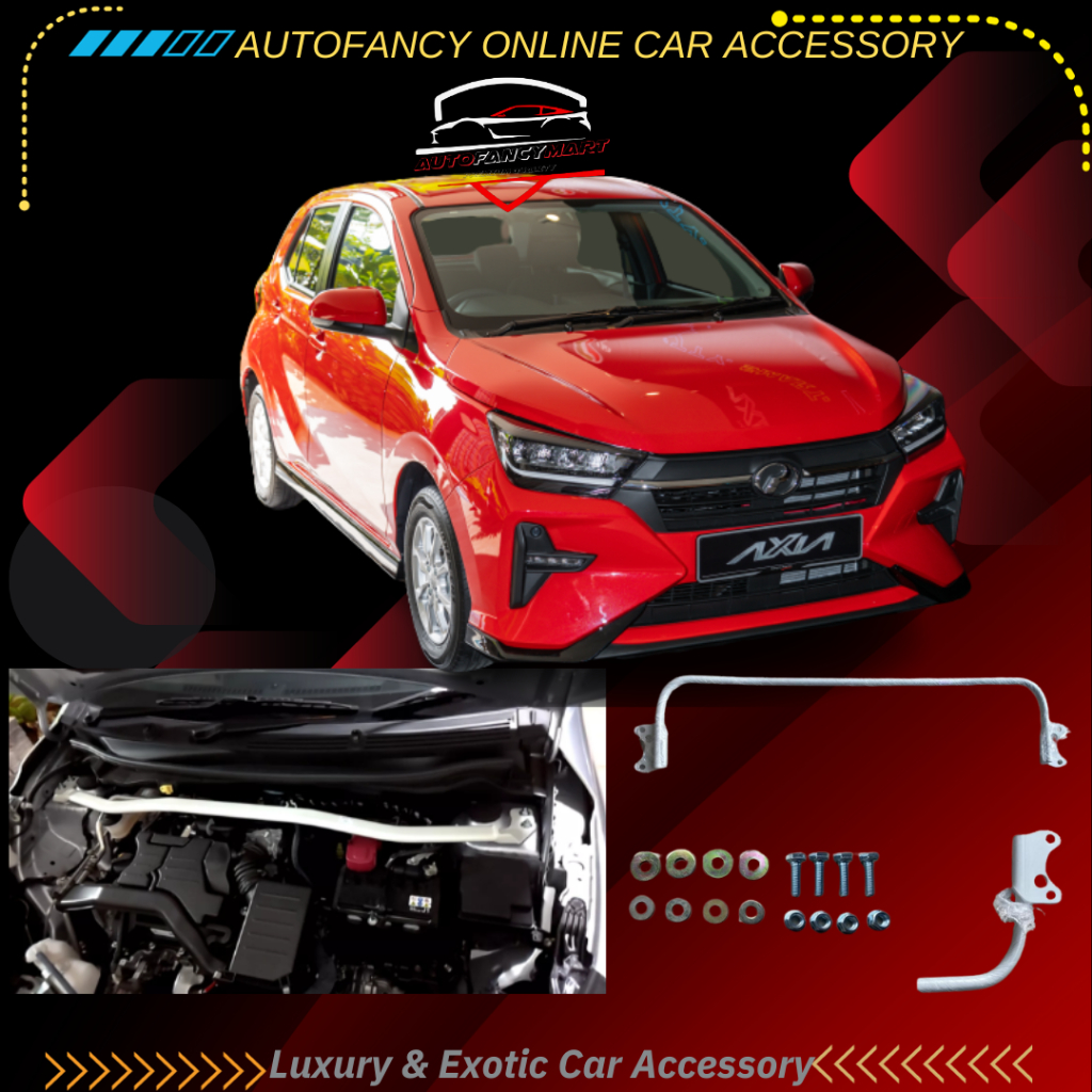 PERODUA AXIA 2023 REAR ANTI ROLL BAR FRONT STRUT BAR 2 POINT 16MM 19MM