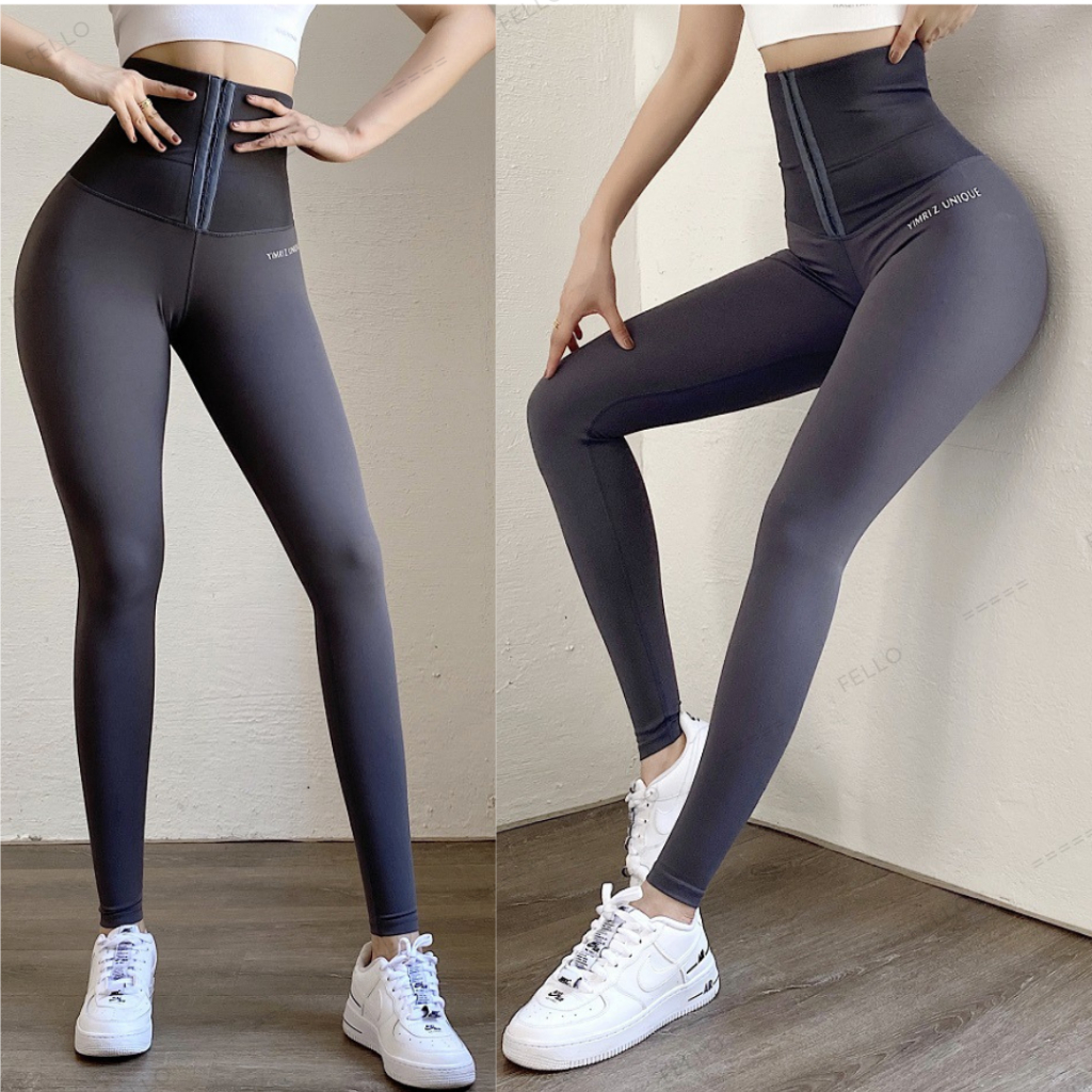 KL Plus Size Women High Waist Hip Lift Running Training Yoga Gym Body Slim Waist Sport Long Pant Shopee Singapore