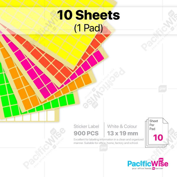 Rectangle Sticker Label/Rectangular Adhesive Label/Sticker Label/13mm x ...