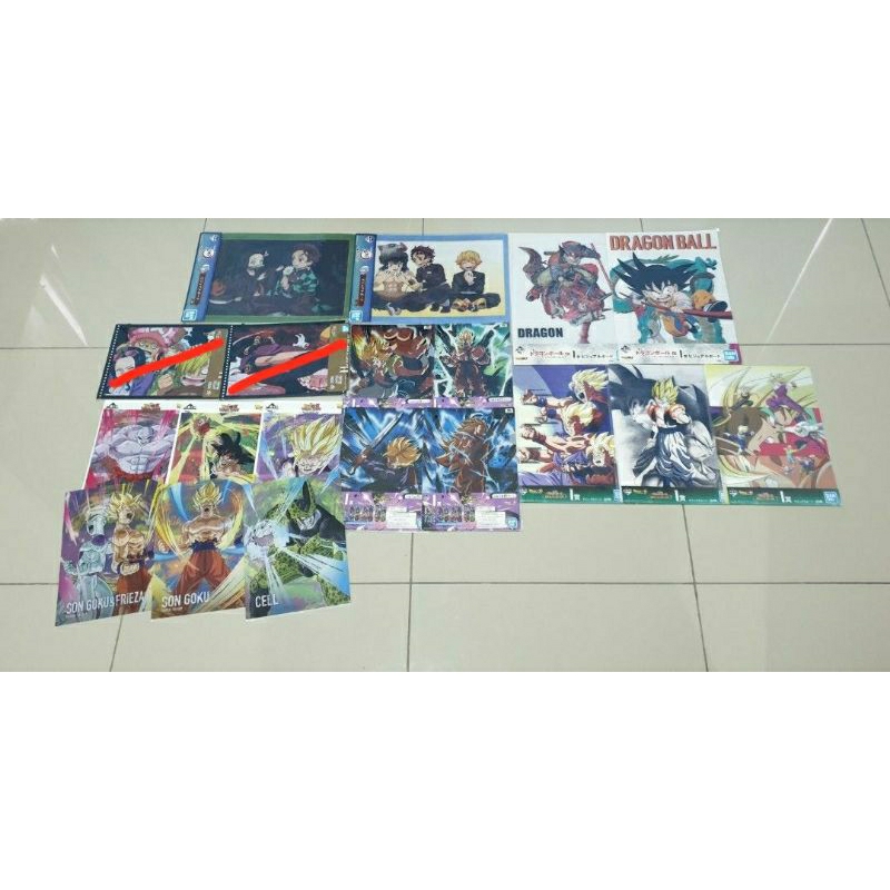 ICHIBAN KUJI DRAGON BALL / ONE PIECE / DEMON SLAYER - FILE FOLDER ...