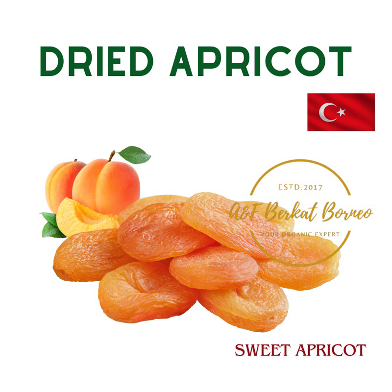 New Arrival Dried Apricot Premium / Large Size Buah Aprikot 100g