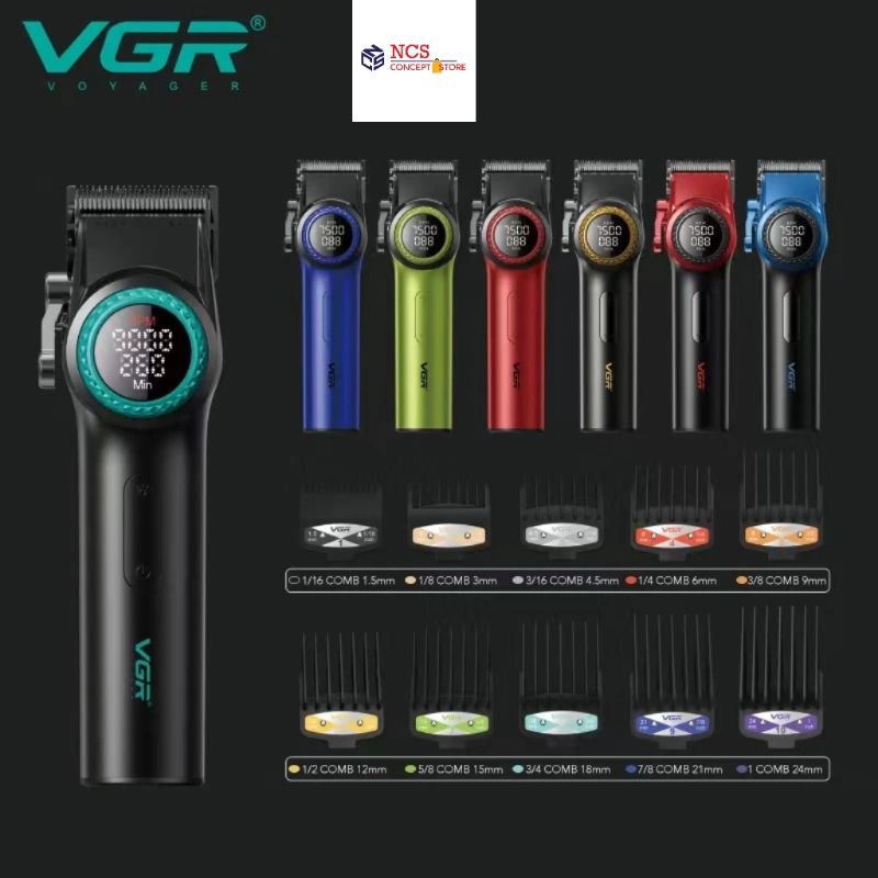 VGR V 001 Premium Professional Saloon Series Hair Clipper 7000 9000 RPM Ceramic Blade Adjustable