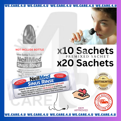 ~NEILMED SINUS RINSE PREMIXED SACHETS **ALL NATURAL SINUS RELIEF** 10 ...