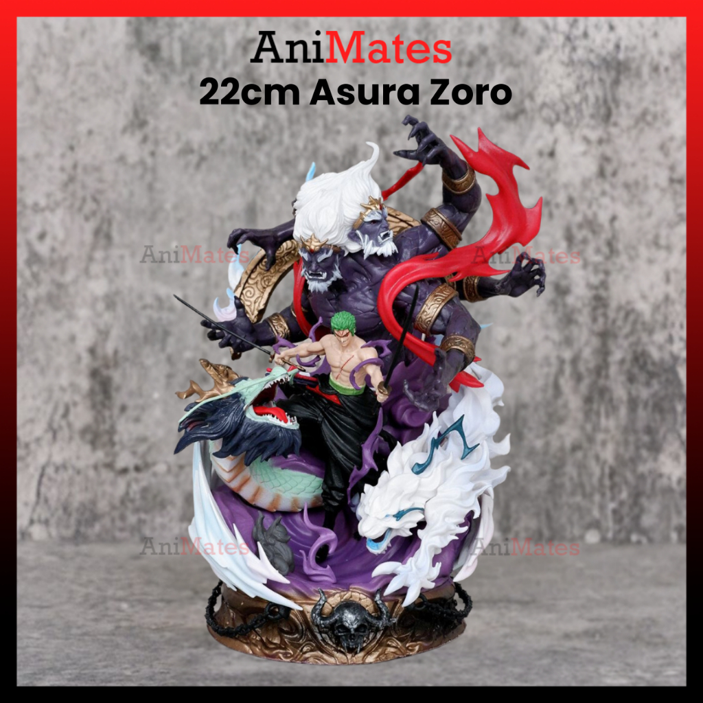 22CM Asura King of Hell Zoro Santoryu One Piece Wano Roronoa Zoro ...