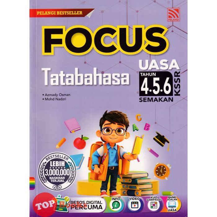  topbooks pelangi focus uasa grammar year 4 5 6 kssr review 2024