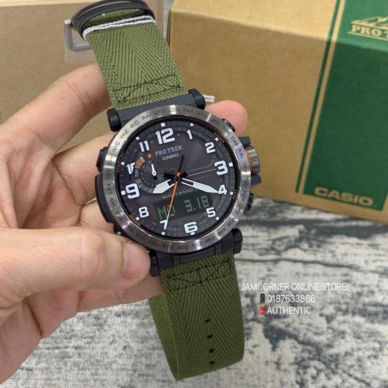 CASIO PROTREK PRW 6600YB 3ER Cloth band NILON STRAP Shopee Singapore