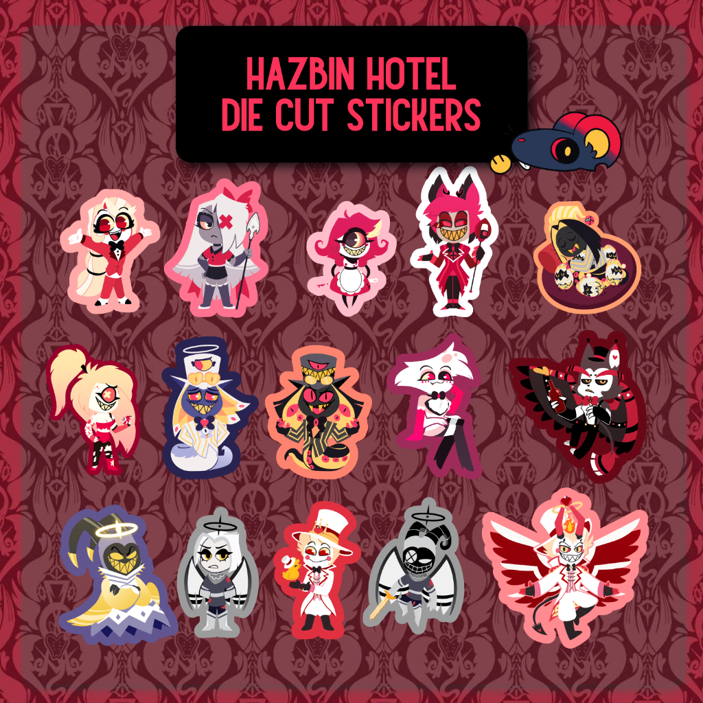 Hazbin Hotel Sticker | Waterproof Die Cut Stickers | Charlie Alastor ...