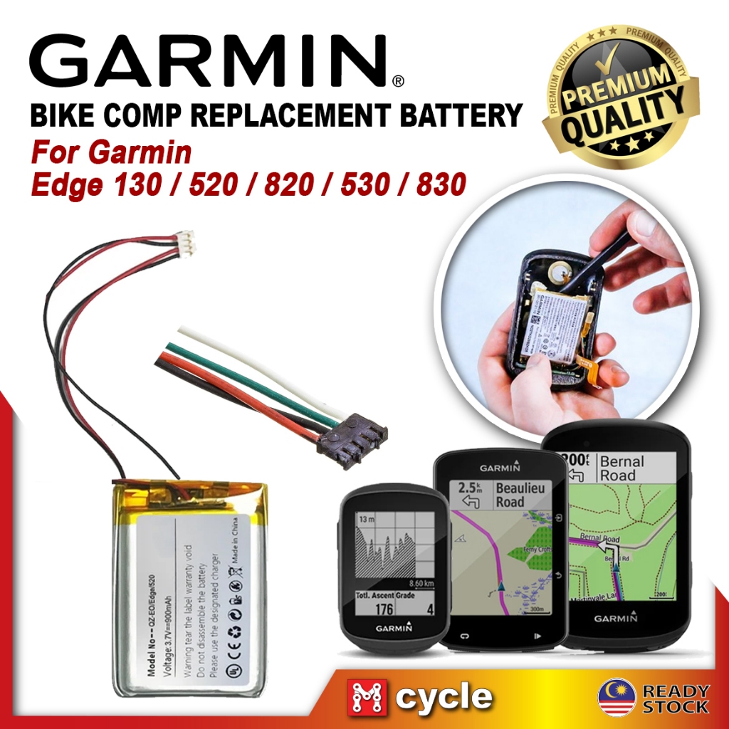 GARMIN Edge 130 530 830 540 840 Bike Computer Replacement Battery