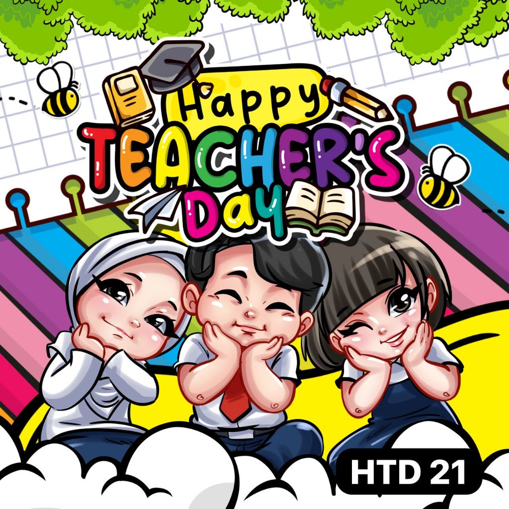 Sticker Hari Guru Teacher's Day Sticker Goodies Party Birthday HTD 21 ...