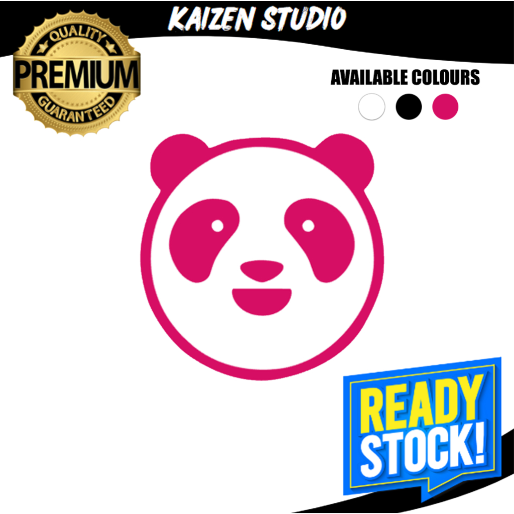 KAIZEN STUDIO Foodpanda Food Panda V3 Logo Vinyl Sticker for Rider ...