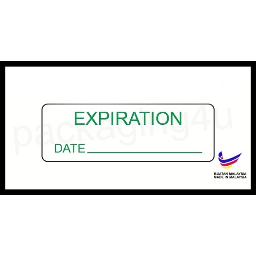 Expiration Label/ Tarikh Luput sticker/ Medical Label / 3cm x 1cm (400/