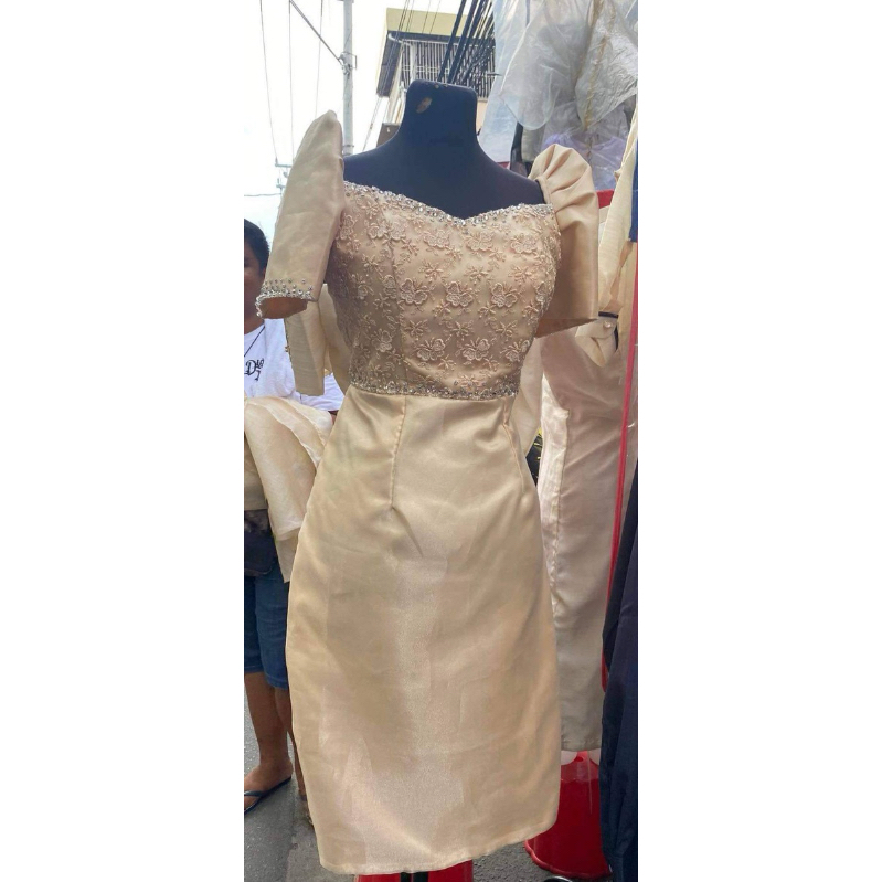 Modern Filipiniana Mini dress | Shopee Singapore