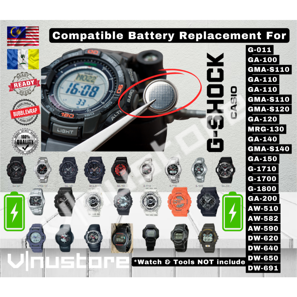 G shock ga 200 battery sale