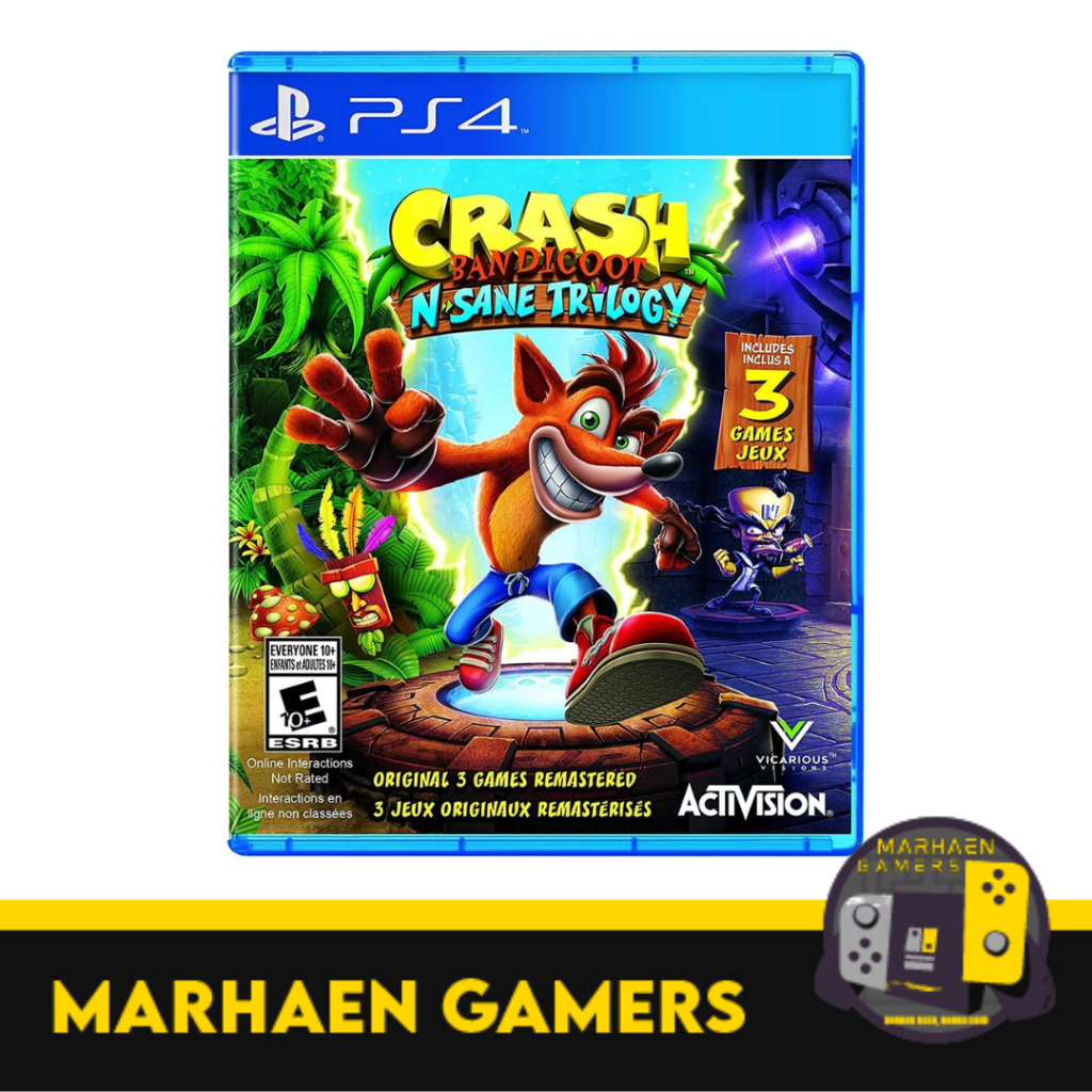 Crash Bandicoot N Sane Trilogy for Playstation 4 (used) | Shopee Singapore