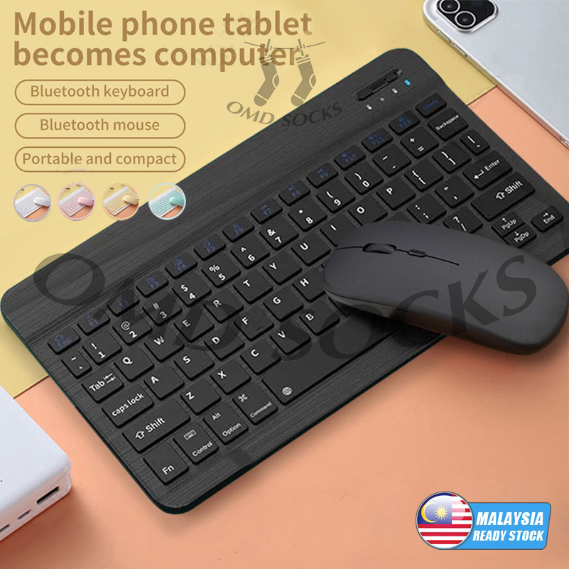 10 Inch Universal Mouse and Keyboard Wireless Bluetooth Set Mouse ...
