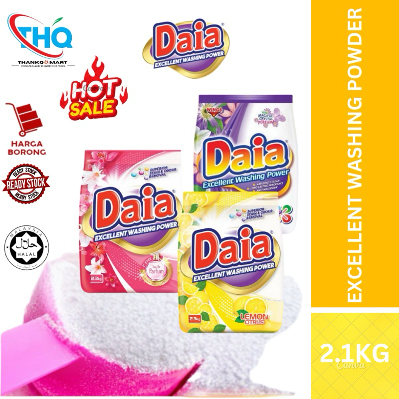 DAIA Excellent Washing Detergent Powder/Powder Softergent 洗衣液(2.1KG ...