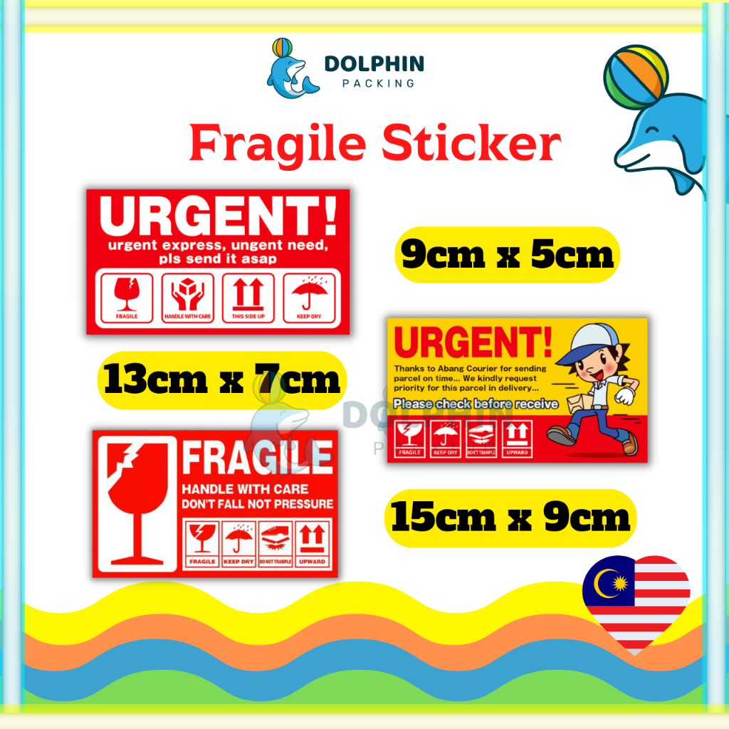 Fragile Sticker Fragile Warning Sticker | Shopee Singapore