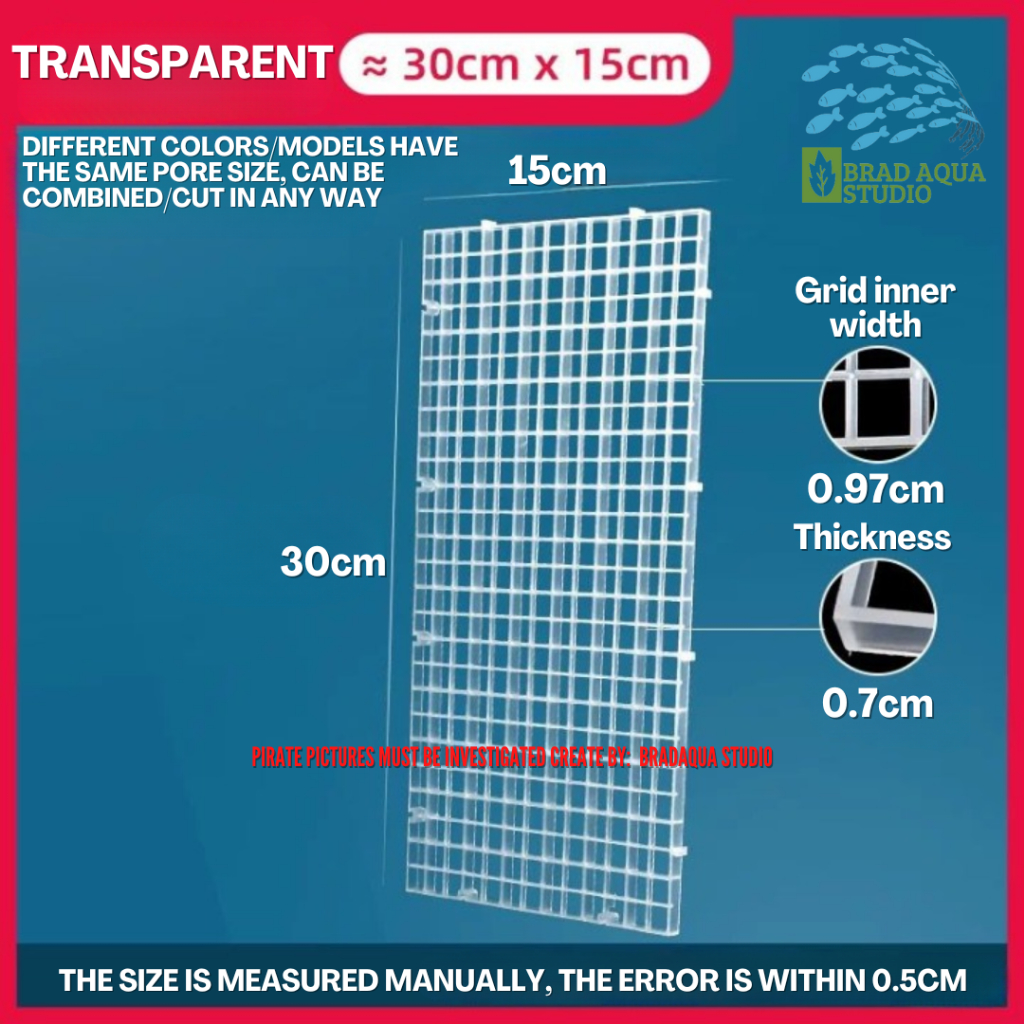 AQUARIUM Divider Trays Plastic Grid Isolate Board Divider Durable ...