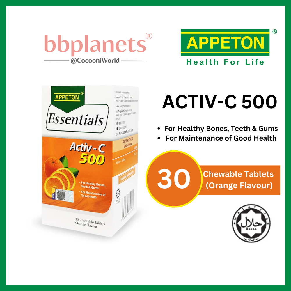 APPETON Essentials Activ-C 500 Orange [EXP.12/2026] for Immunity ...