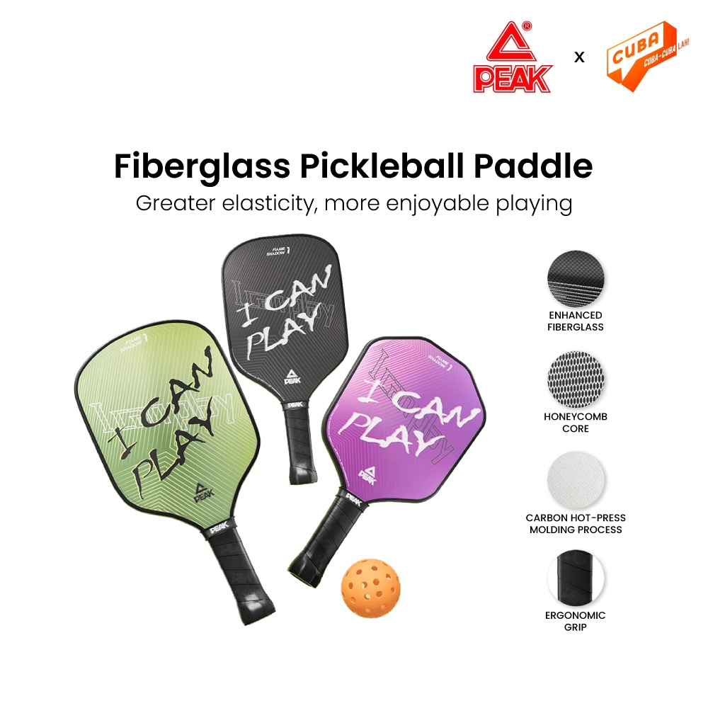 Peak Pickleball Racket Entry Model Fiber Glass 16mm | Shopee Singapore