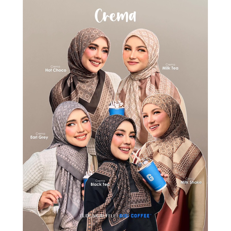 TUDUNG RUFFLE x GIGI COFFEE x WARDAH COLLECTION Square Hijab | Shopee ...