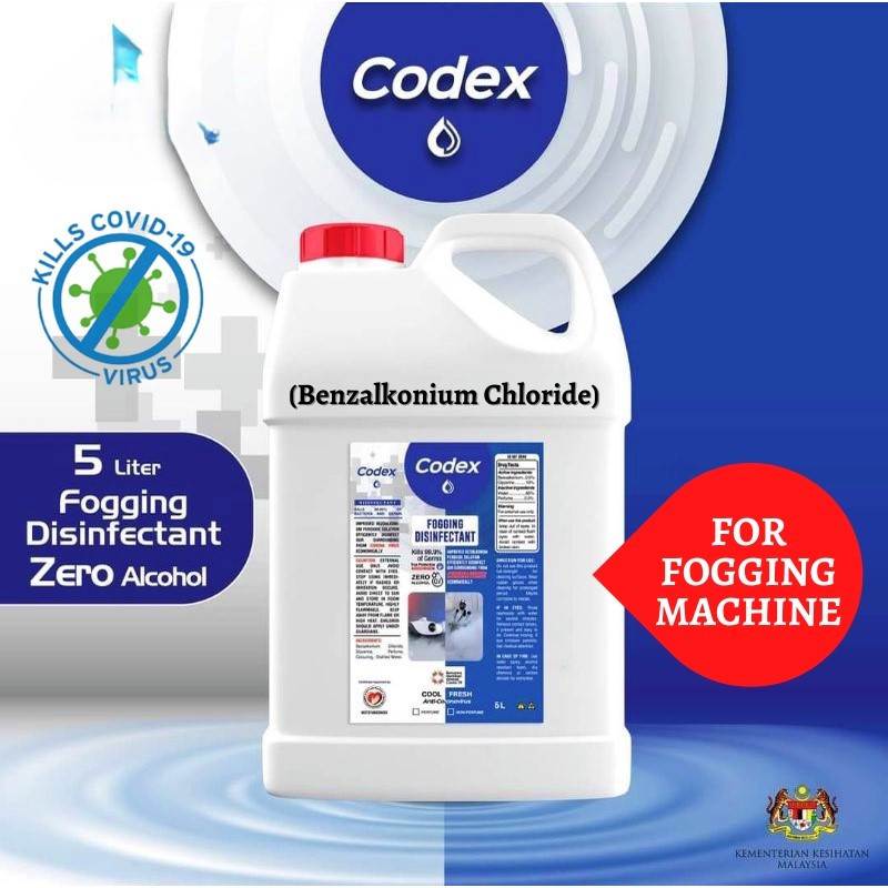 FOGGING DISINFECTANT - Alcohol-Free Disinfectant for Fog Machine 5L ...