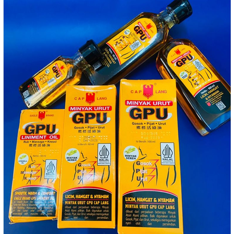 GPU LINIMENT OIL CITRONELLA OIL, HOT OIL RELIEVES JOINT PAIN, ACHES ...