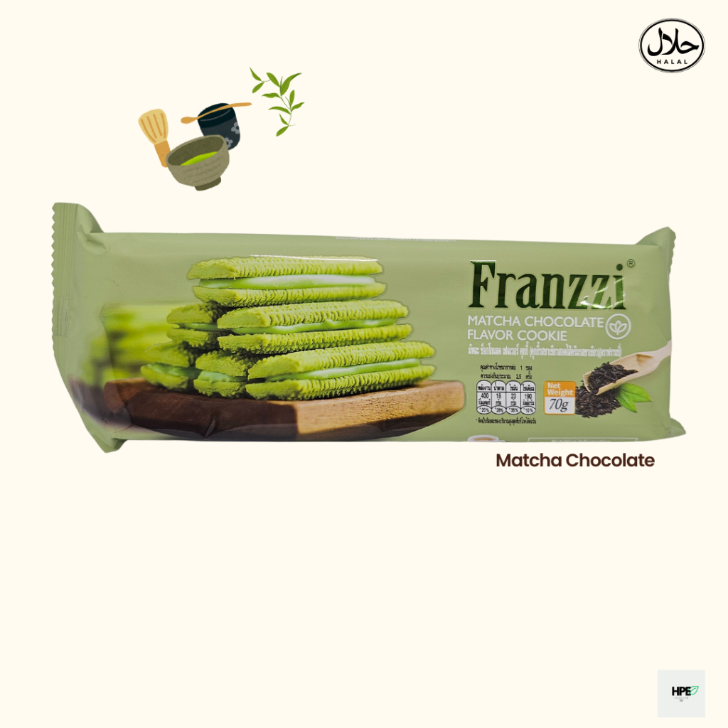 Biskut Franzzi Cookie (70g / Halal) Matcha Yogurt Red Velvet