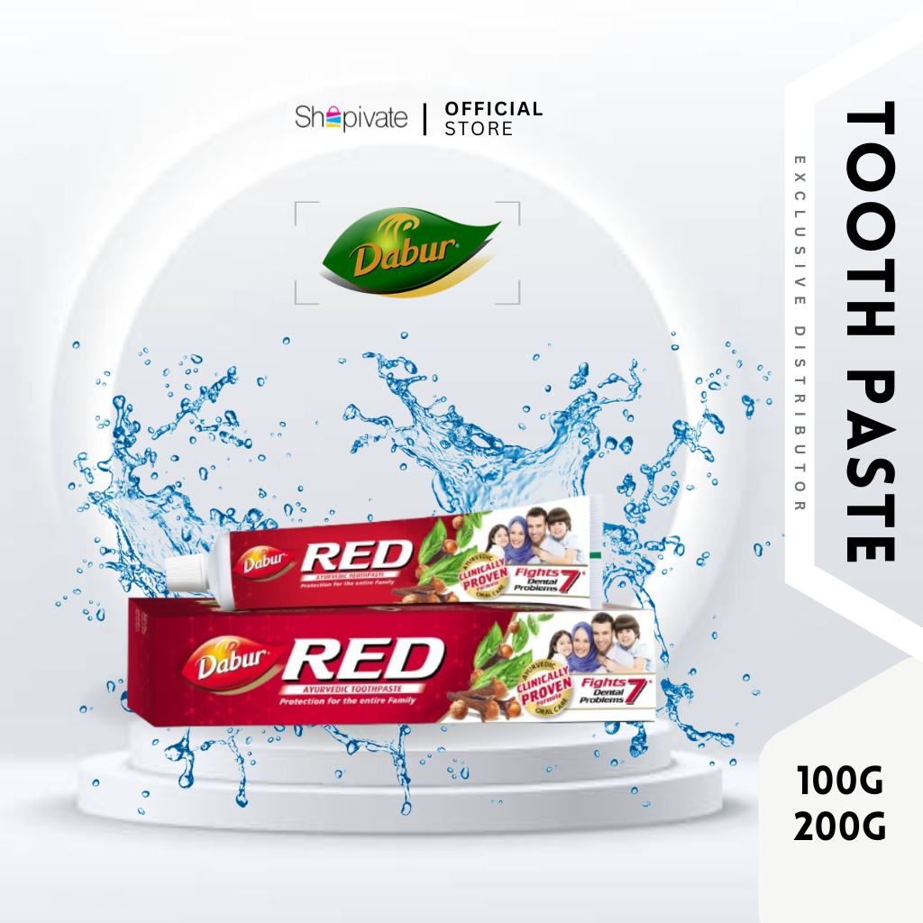Dabur Red Ayurvedic Toothpaste for Teeth & Gums enriched with Potent ...