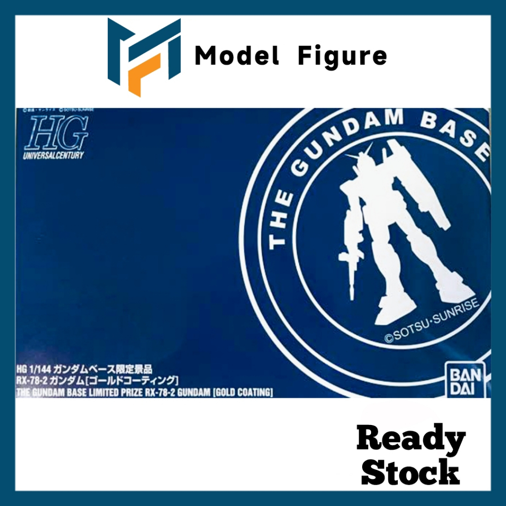Bandai 万代 - HG 1/144 The Gundam Base Limited RX-78-2 Gundam ( Gold ...
