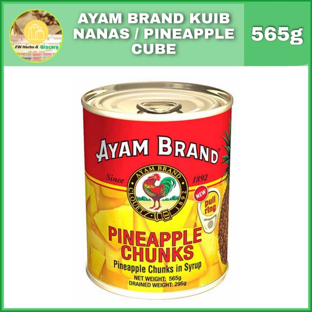 AYAM BRAND KUIB NANAS / PINEAPPLE CUBE 565g 商 罐头 | Shopee Singapore