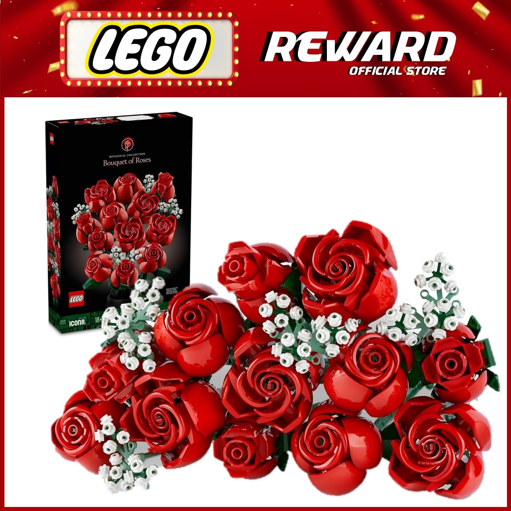 LEGO Botanicals 10328 Bouquet of Roses Building Set (822 Pieces ...